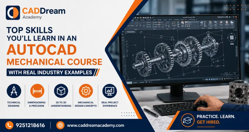 Top Skills You’ll Learn in an AutoCAD Mechanical Course